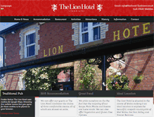 Tablet Screenshot of lionhotel-llanbister.co.uk